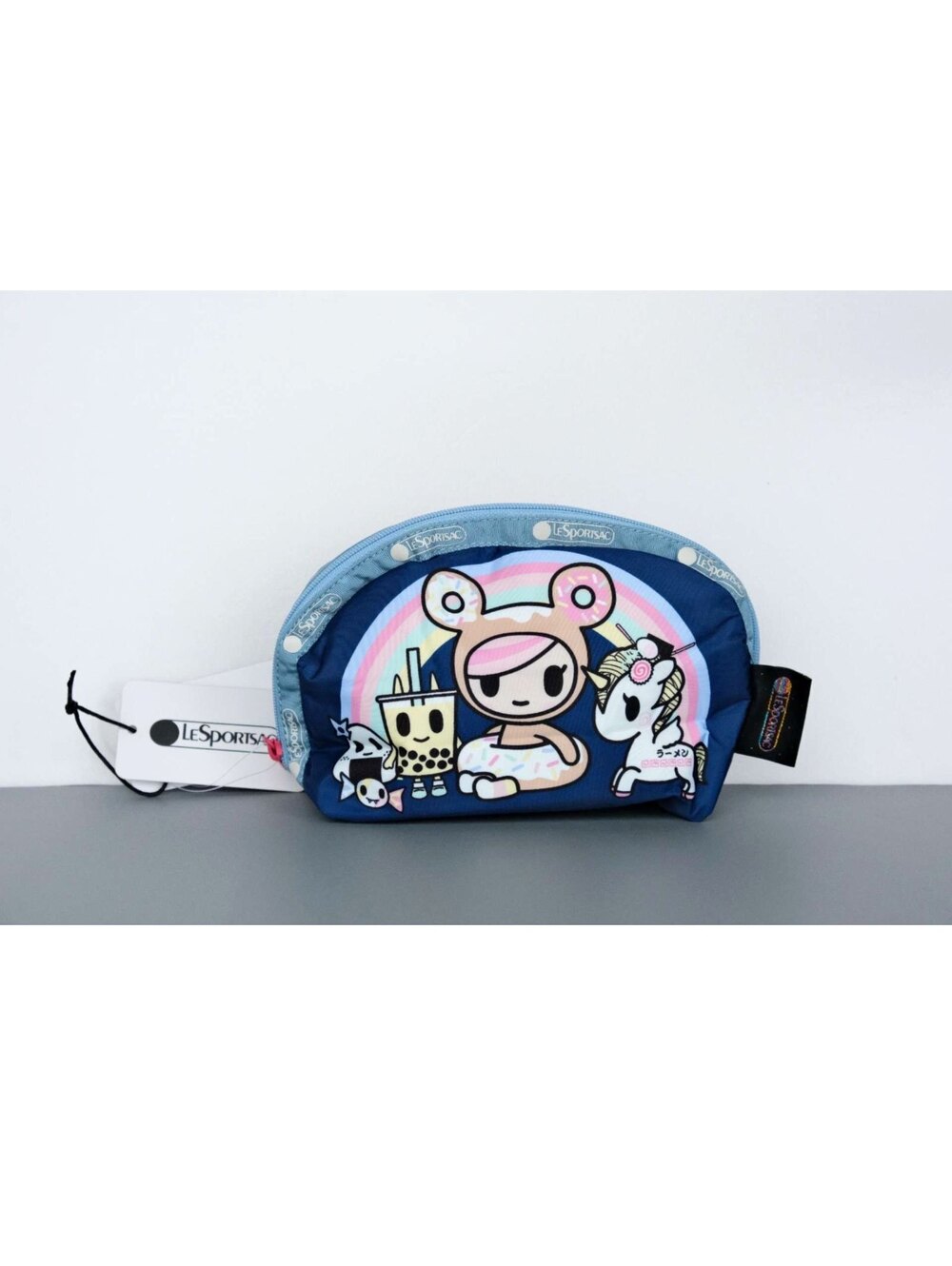 LeSportsac x Tokidoki Bonjour Blue Dome Cosmetic Pouch NWT